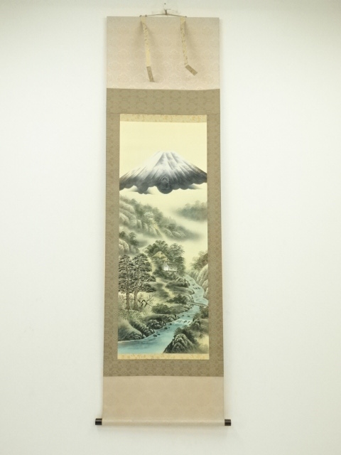 JAPANESE HANGING SCROLL / HAND PAINTED / LANDSCAPE